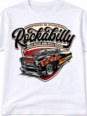 Old Car Vintage Car Graphic T Shirt Trendy Boutique Style Tee Mens White Tops